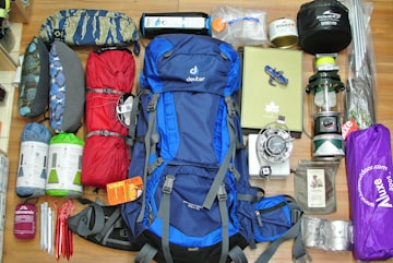 Camping Gear Flat Lay