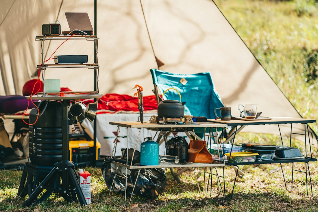 Camping Gear Setup
